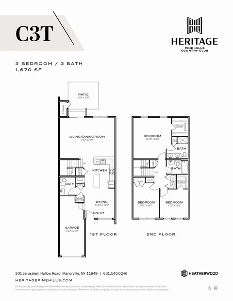 the floor plan of cottages of distinction